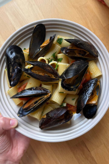 pasta with mussels